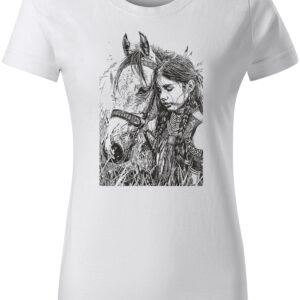 Girl & Horse WITHE